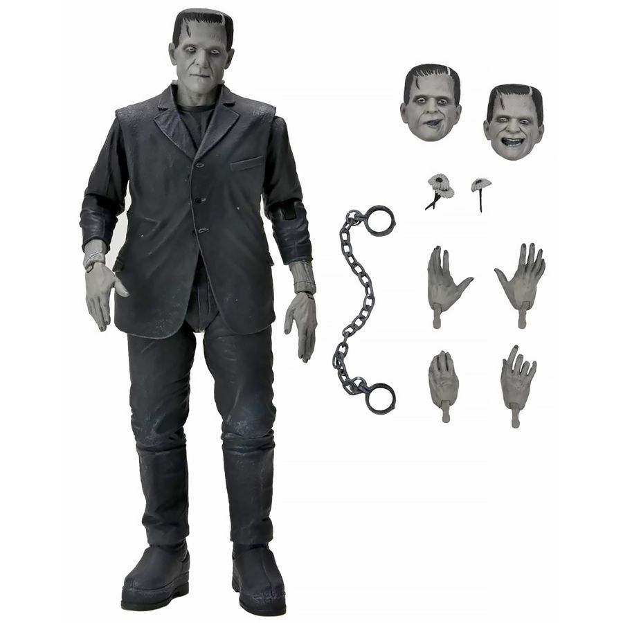 Black White  Version Frankenstein von Neca mit Zubehör