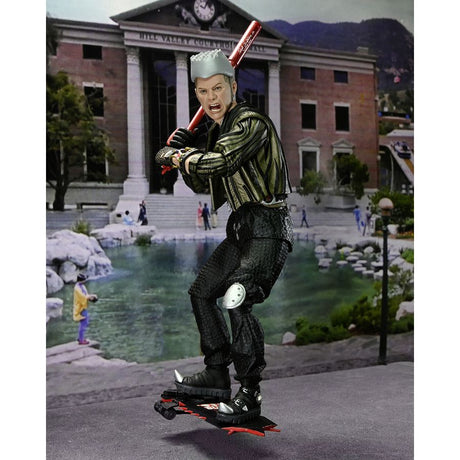 Griff Tannen Actionfigur auf Skateboard mit Baseballschläger