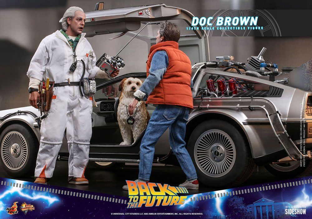 Doc Brown Actionfigur von Hot Toys ca. 28 cm groß