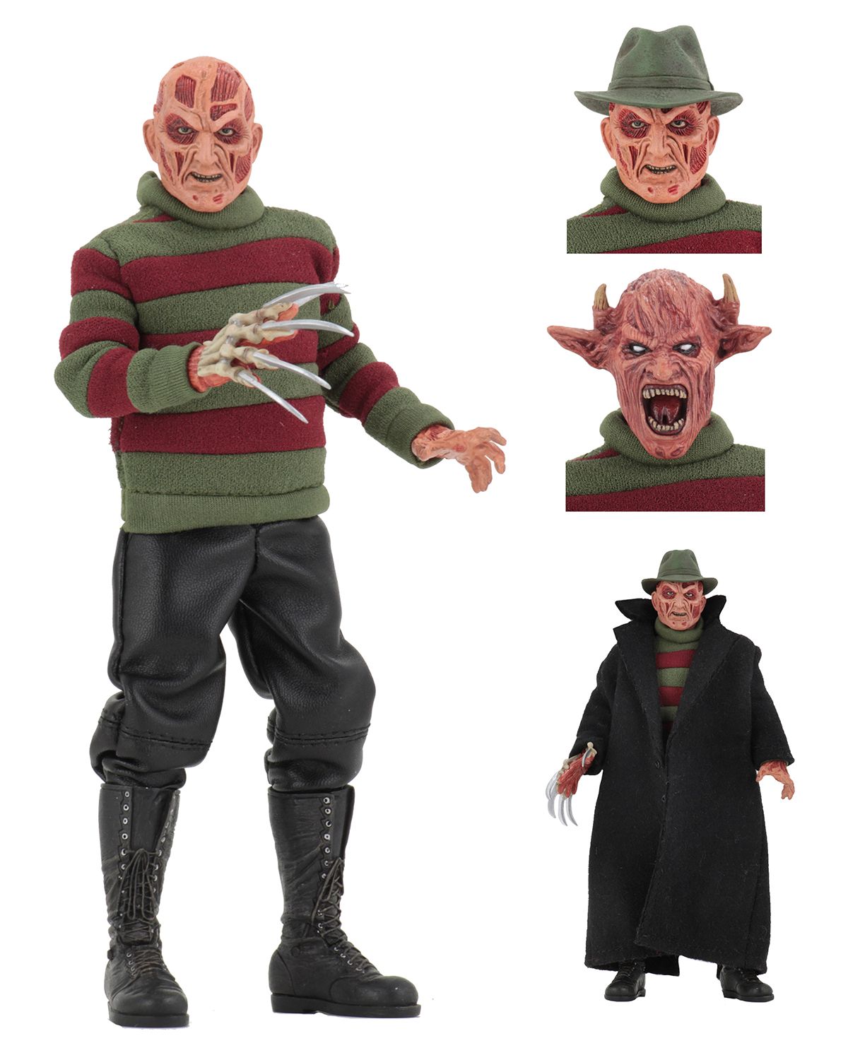 neca freddy krueger figur clothed im retrolook