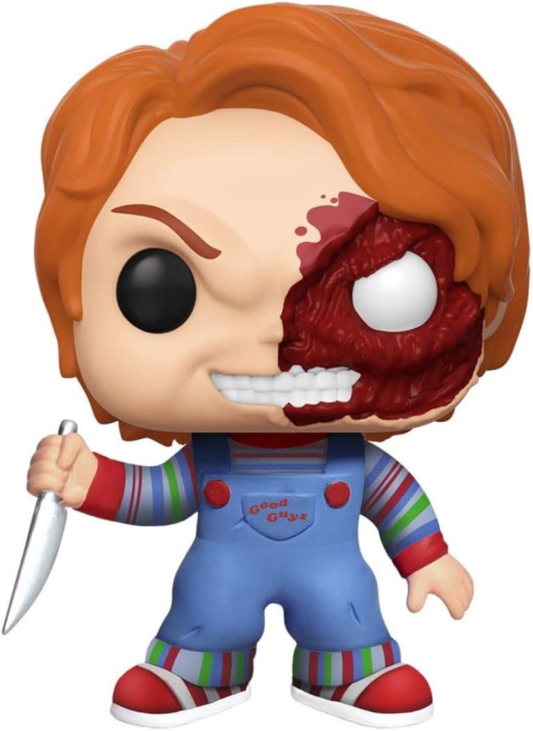 Chucky Die Mörderpuppe - Chucky Half (BD) POP! Movies 9 cm (Exc) Vinyl Figur von FUNKO