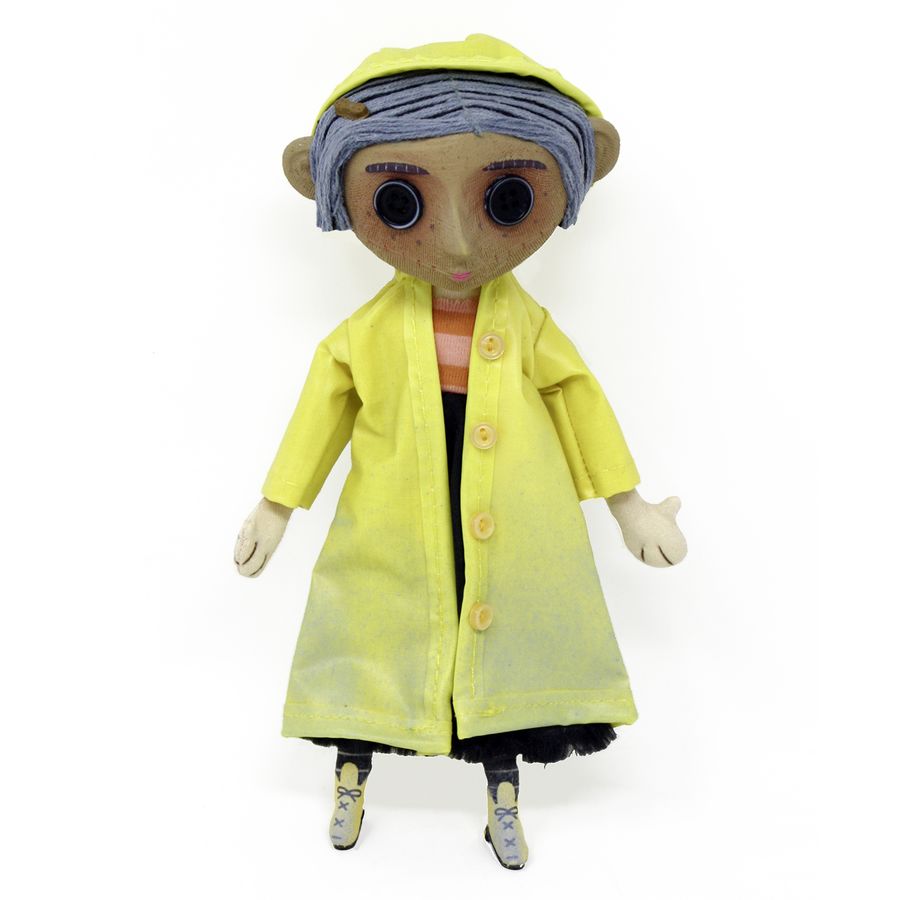 Coraline Puppe mit gelben Regenmantel von NECA 23cm