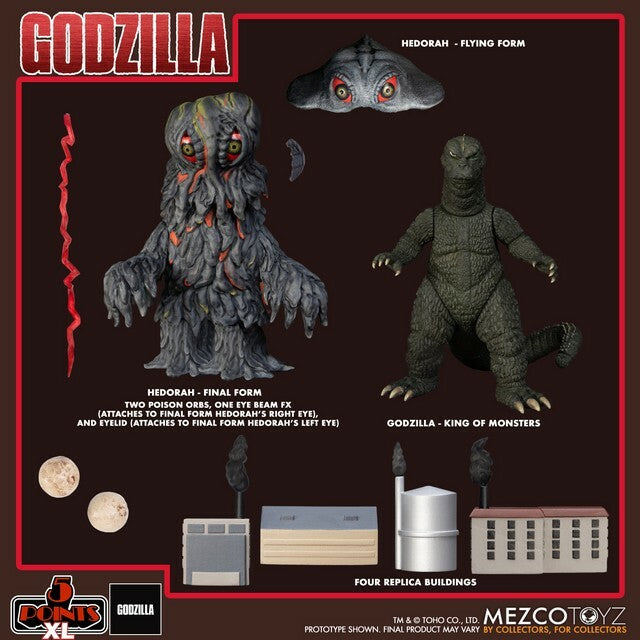 Godzilla vs Hedorah 5 Points XL Box Set Actionfigur