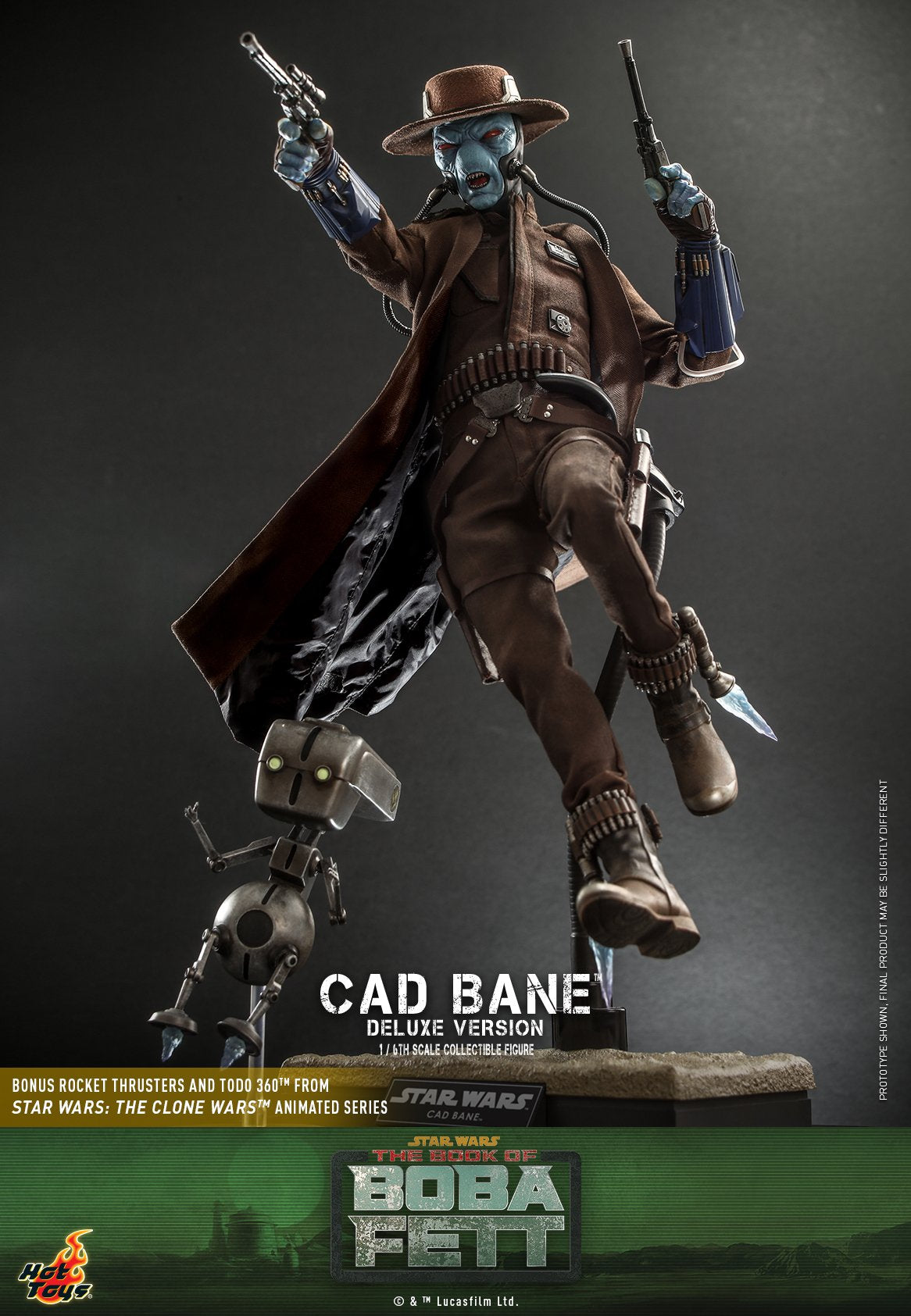 Cad Bane The Book of Boba Fett Deluxe Version TMS080 Star Wars 1/6 Actionfigur