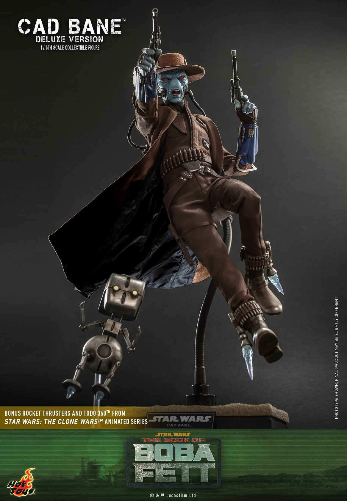 Cad Bane The Book of Boba Fett Deluxe Version TMS080 Star Wars 1/6 Actionfigur