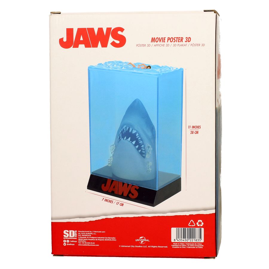 Der weisse Hai Jaws 3D Poster Statue