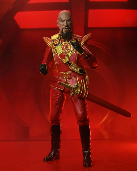 NECA Ultimate Ming (Red Military Outfit) Flash Gordon (1980) Actionfigur 12