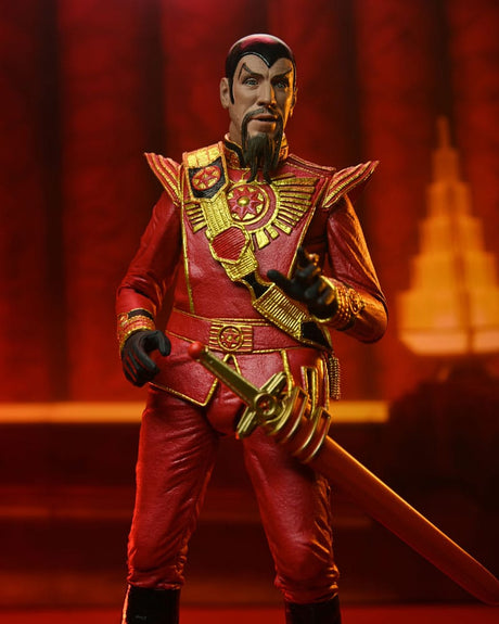 NECA Ultimate Ming (Red Military Outfit) Flash Gordon (1980) Actionfigur 13