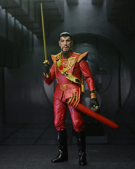 NECA Ultimate Ming (Red Military Outfit) Flash Gordon (1980) Actionfigur 6