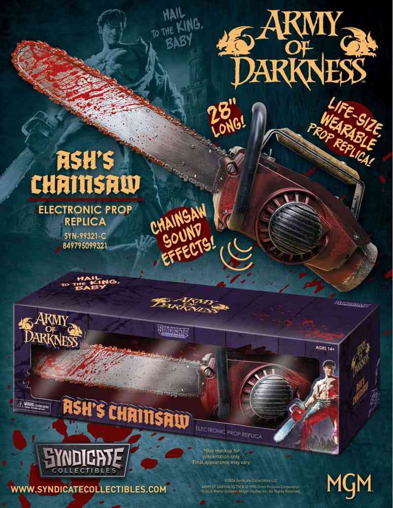 Army of Darkness 1/1 Ash's Kettensäge 71 cm Prop Replik