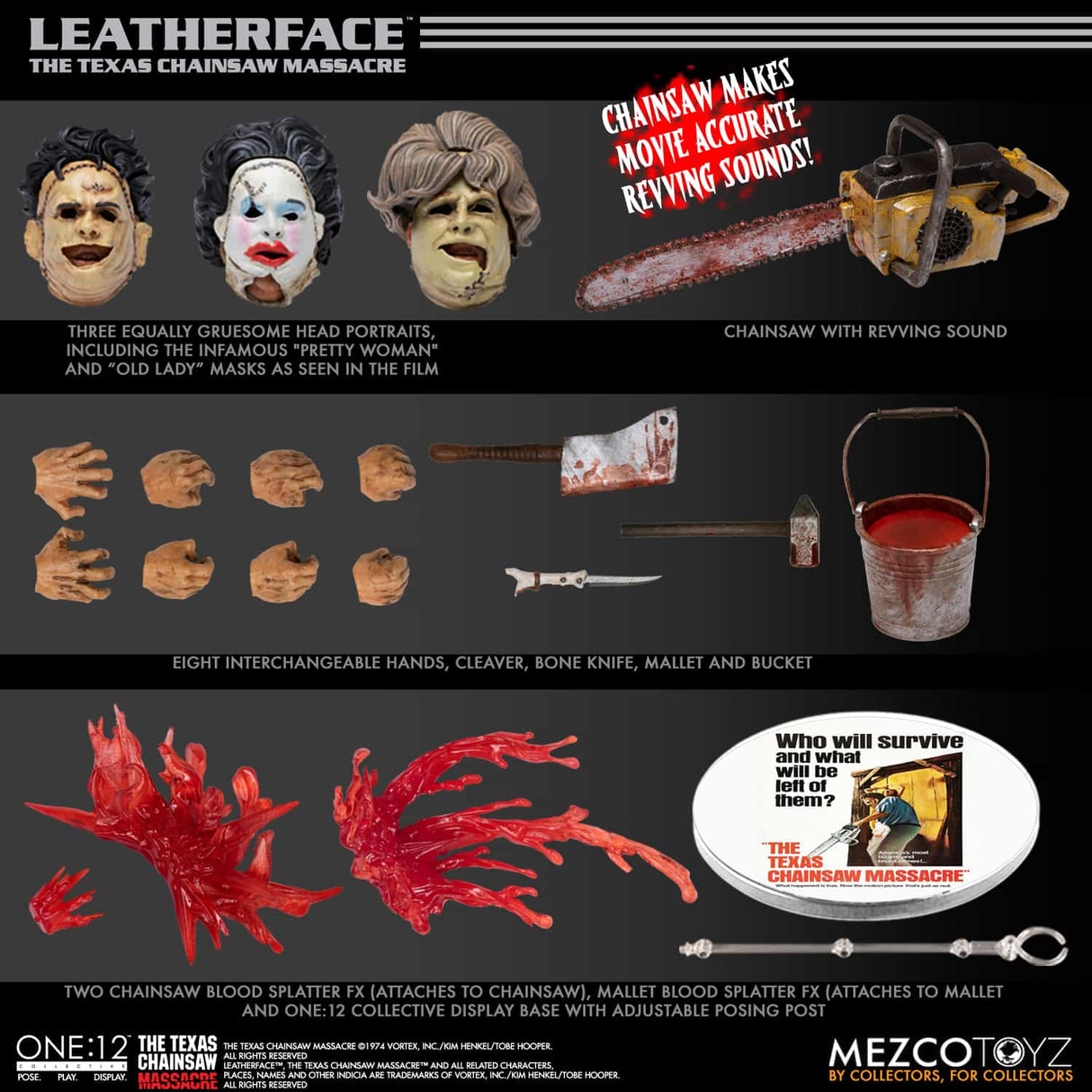 Leatherface Deluxe One:12 Texas Chainsaw Massacre Actionfigur