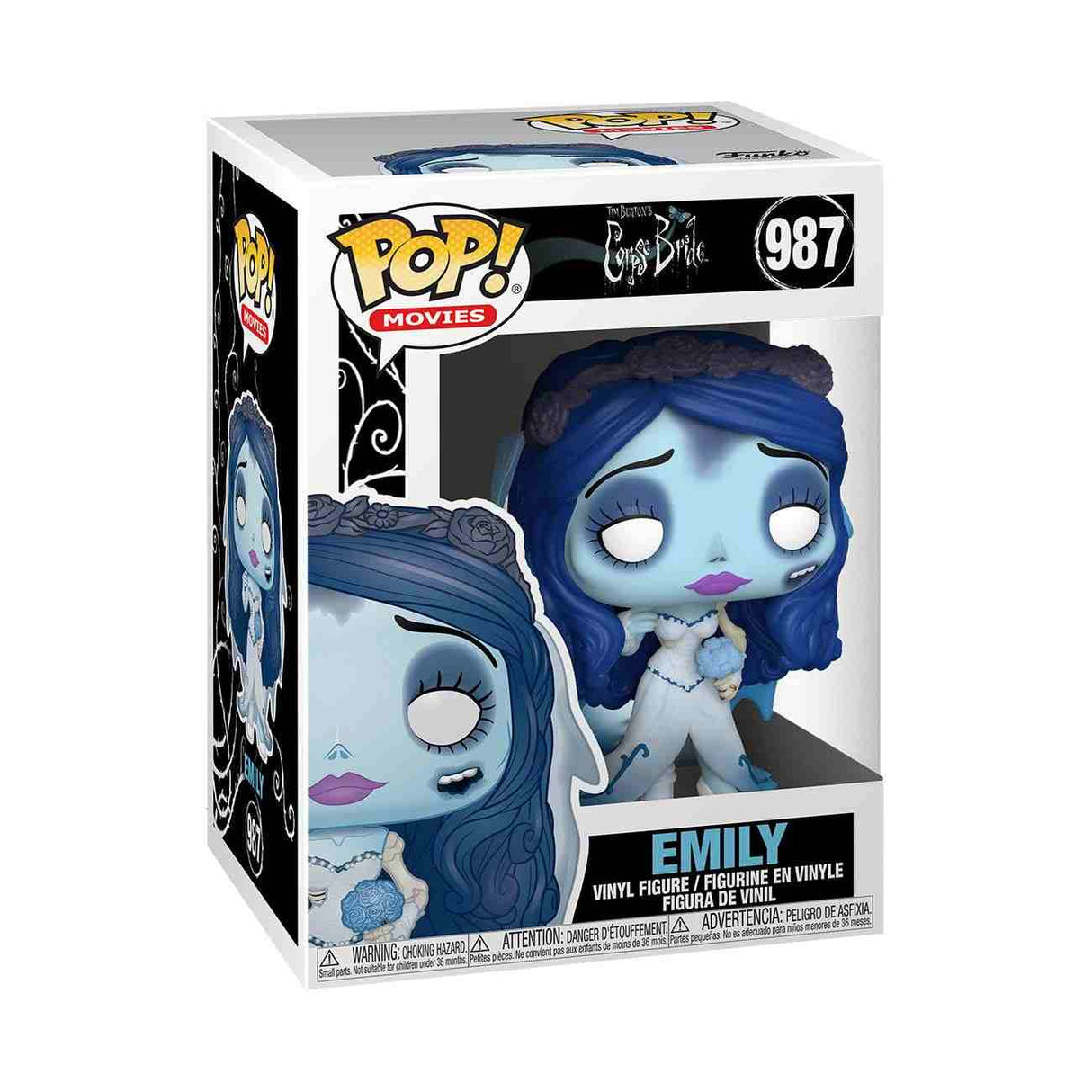 Corpse Bride - Hochzeit mit einer Leiche Emily POP! Movies Vinyl Figur von FUNKO in Verpackung