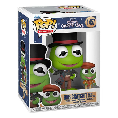 FUNKO Die Muppets Bob Cratchit Kermit with Tiny Tim Weihnachtsgeschichte POP! Disney Vinyl Figur in Verpackung