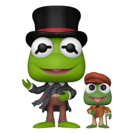 FUNKO Die Muppets Bob Cratchit Kermit with Tiny Tim Weihnachtsgeschichte POP! Disney Vinyl Figur