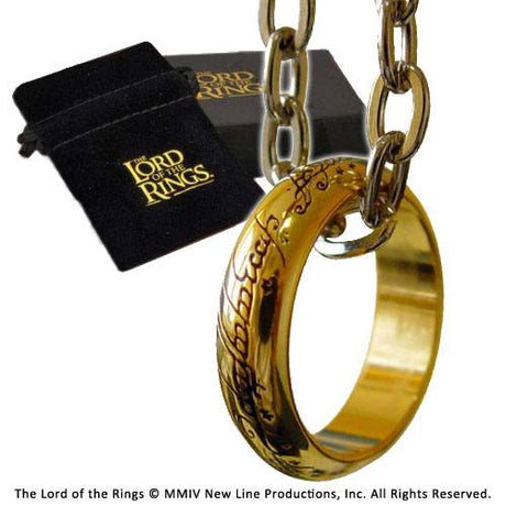 Herr der Ringe Der eine Ring vergoldet von Noble Collection