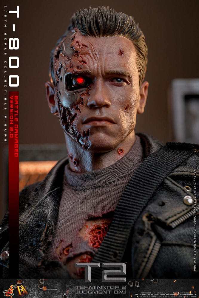 Hot Toys Terminator 2 T-800 Battle Damaged Version 2.0 1/6 Actionfigur 10