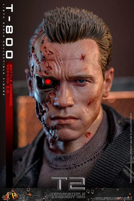 Hot Toys Terminator 2 T-800 Battle Damaged Version 2.0 1/6 Actionfigur 12