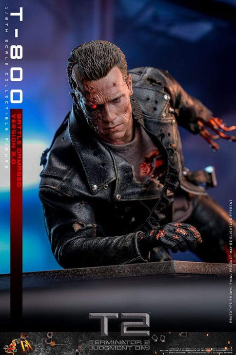 Hot Toys Terminator 2 T-800 Battle Damaged Version 2.0 1/6 Actionfigur 13