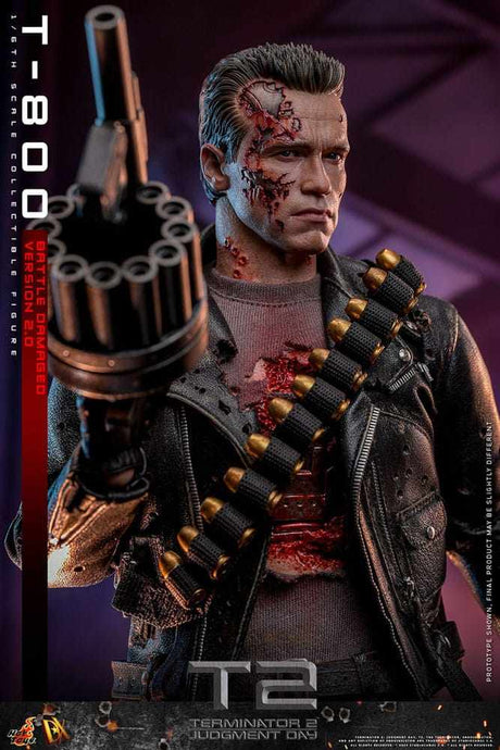 Hot Toys Terminator 2 T-800 Battle Damaged Version 2.0 1/6 Actionfigur 2