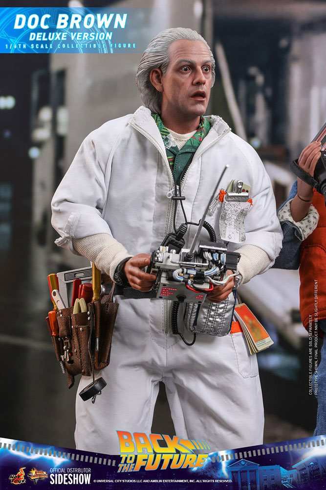 Zurück in die Zukunft Doc Brown (Deluxe Version) 1/6 Actionfigur von Hot Toys 11