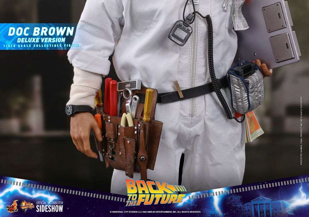 Zurück in die Zukunft Doc Brown (Deluxe Version) 1/6 Actionfigur von Hot Toys 18