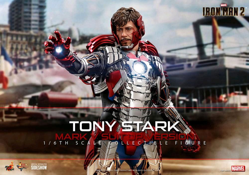 IRON MAN 2 ( Mark V Suit Up Version ) Tony Stark 1/6 Actionfigur