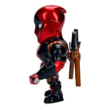 Marvel Deadpool Diecast 10cm Minifigur von  Jada Toys zeigt Peacezeichen von links