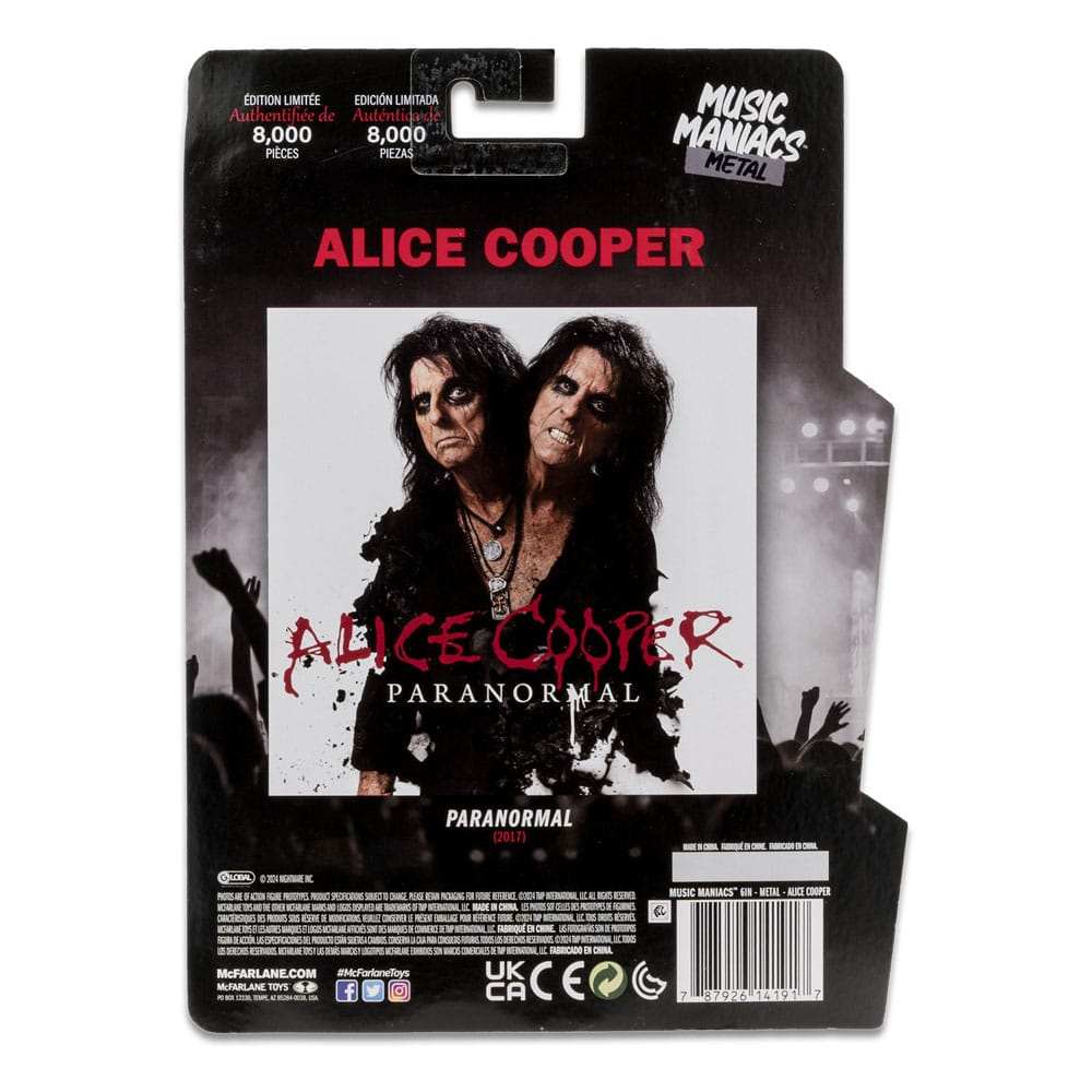 Alice Cooper Metal Music Maniacs Actionfigur von McFarlane Toys back