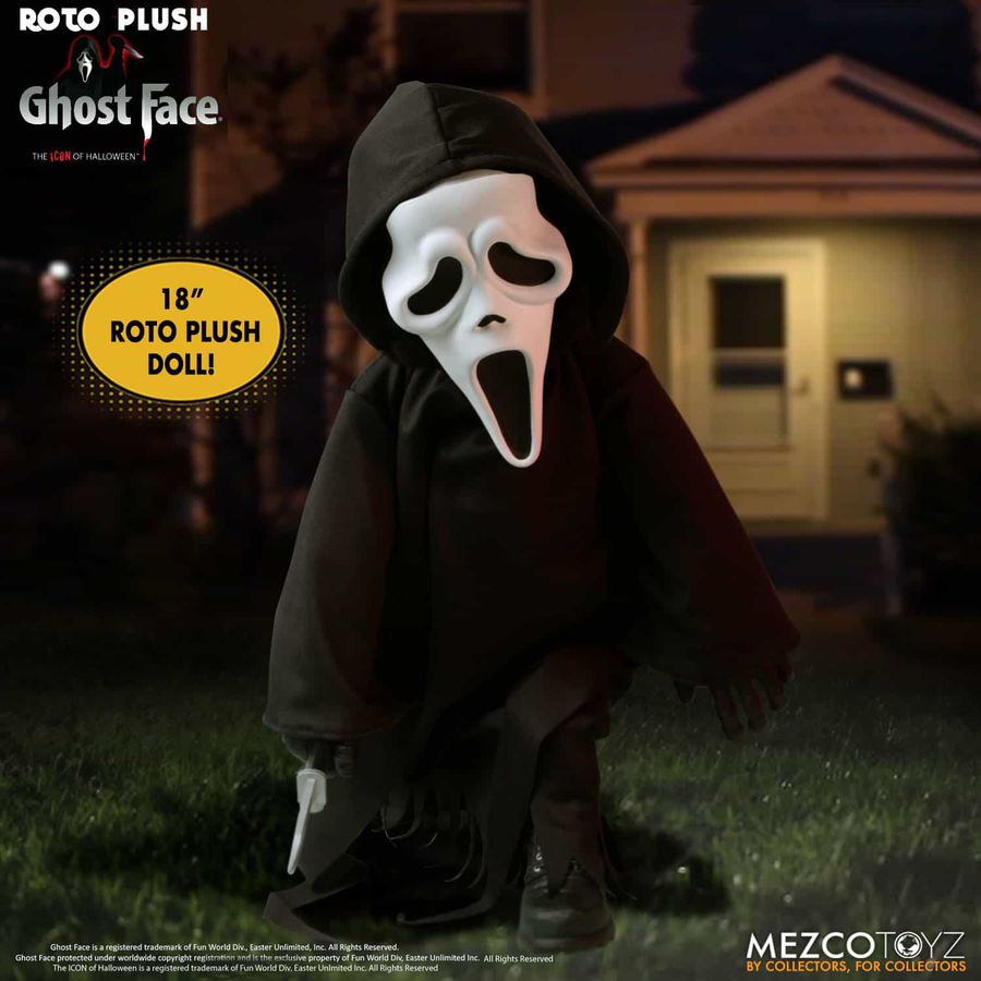 Mezco Scream Ghost Face MDS Roto Plusch Puppe für Sammler 3