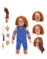 Chucky Actionfigur von NECA- Die Mörderpuppe*, 10 cm groß, mit Zubehör und Austauschteilen, für Horror-Fans und Sammler