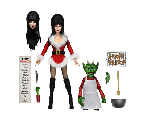 Elvira Mistress of the Dark Very Scary Xmas Clothed Actionfigur