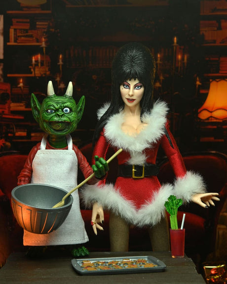 Elvira Mistress of the Dark Very Scary Xmas Clothed Actionfigur