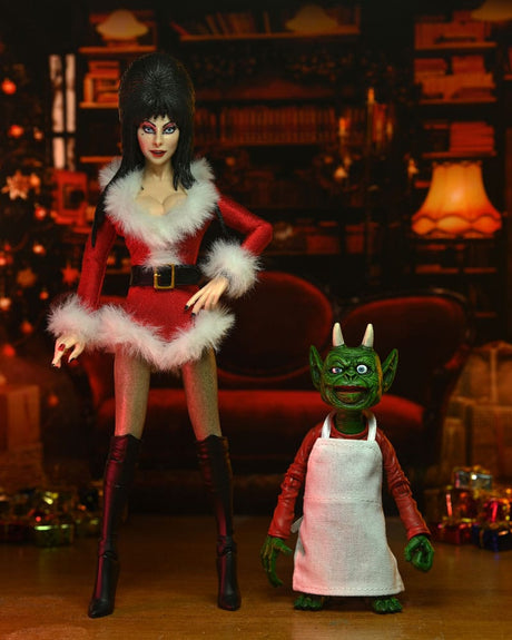 Elvira Mistress of the Dark Very Scary Xmas Clothed Actionfigur