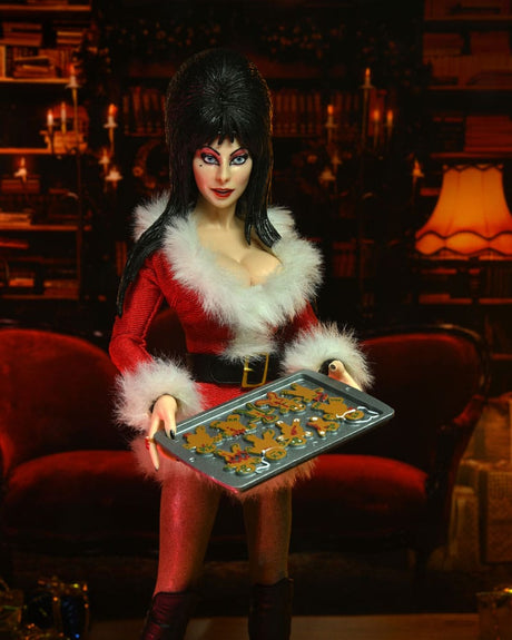 Elvira Mistress of the Dark Very Scary Xmas Clothed Actionfigur