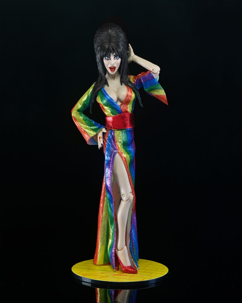 Elvira Mistress of the Dark Over the Rainbow Clothed Actionfigur von NECA 8