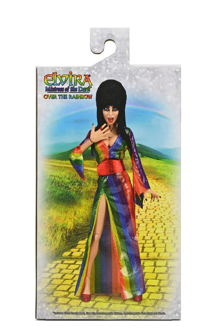 Elvira Mistress of the Dark Over the Rainbow Clothed Actionfigur von NECA 