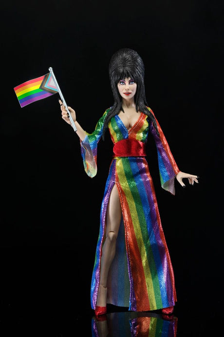 Elvira Mistress of the Dark Over the Rainbow Clothed Actionfigur von NECA 5