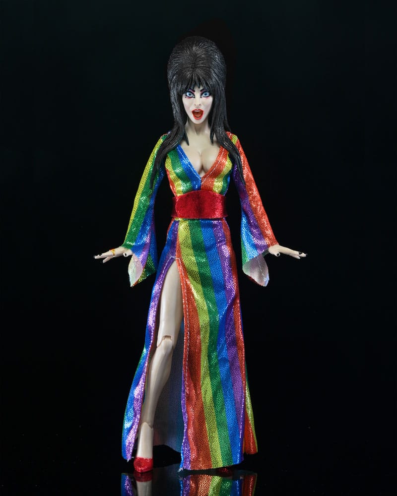 Elvira Mistress of the Dark Over the Rainbow Clothed Actionfigur von NECA 6