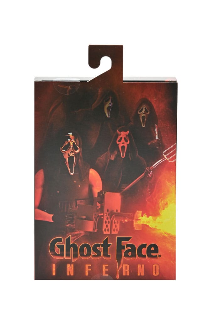 Scream Ultimate Ghost Face Inferno Actionfigur von NECA Verpackung hinten