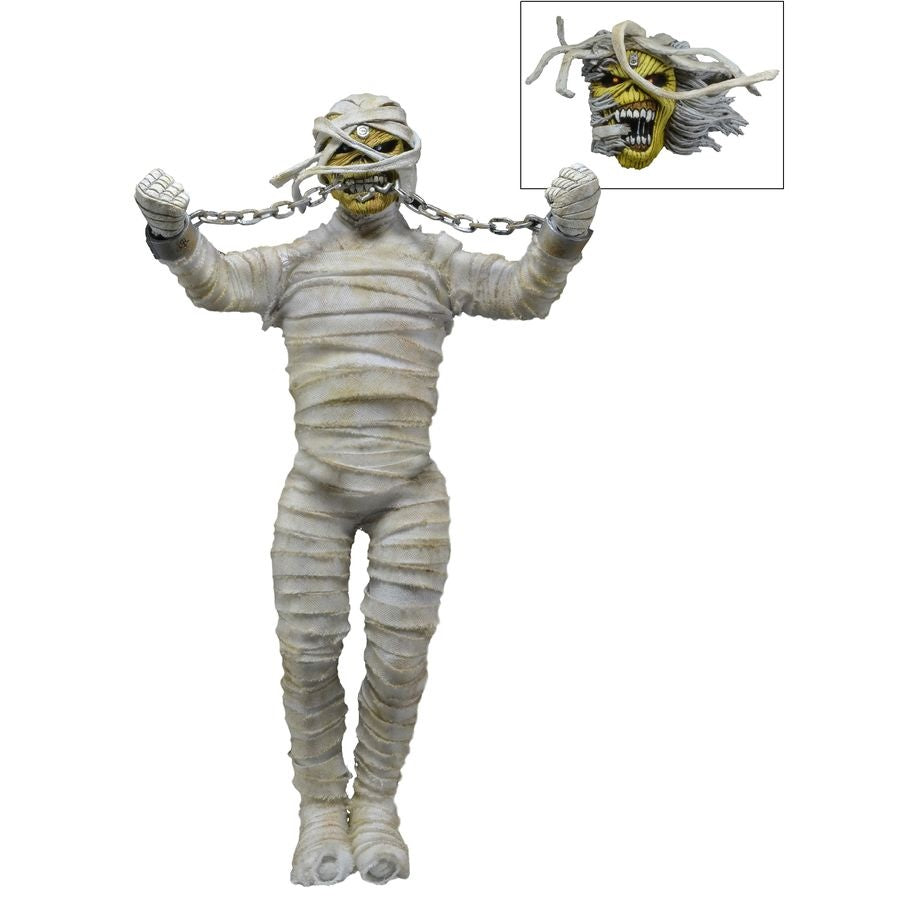 NECA Iron Maiden Powerslave Eddie Mummy Clothed Actionfigur 