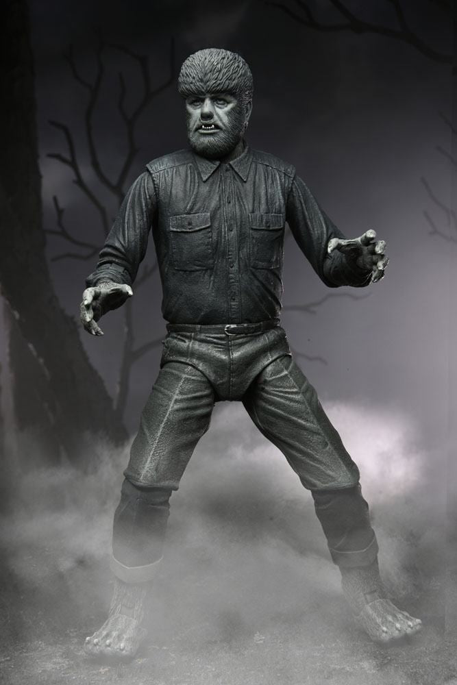 NECA Universal Monsters Ultimate The Wolf Man (Black/White) Actionfigur 