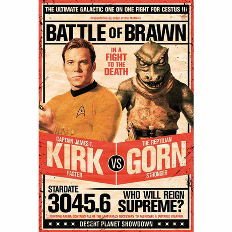 Star Trek Kirk VS Gornstar Poster