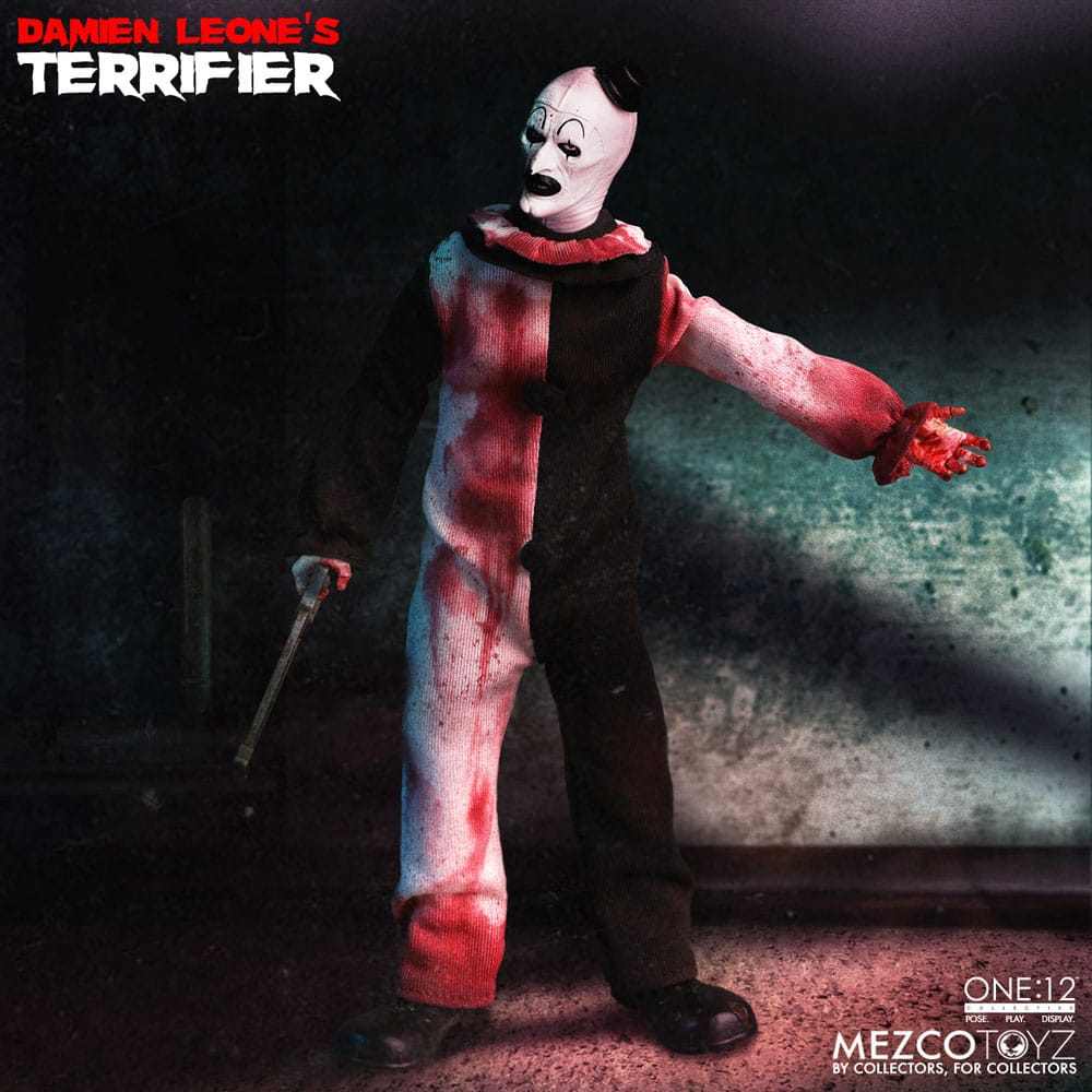 Terrifier - Art the Clown Deluxe Edition 17 cm 1/12 Actionfigur von Mezco Toyz für Sammler und Horrorfans - 1