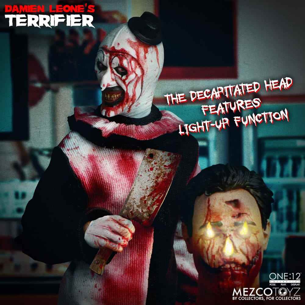 Terrifier - Art the Clown Deluxe Edition 17 cm 1/12 Actionfigur von Mezco Toyz für Sammler und Horrorfans - 6