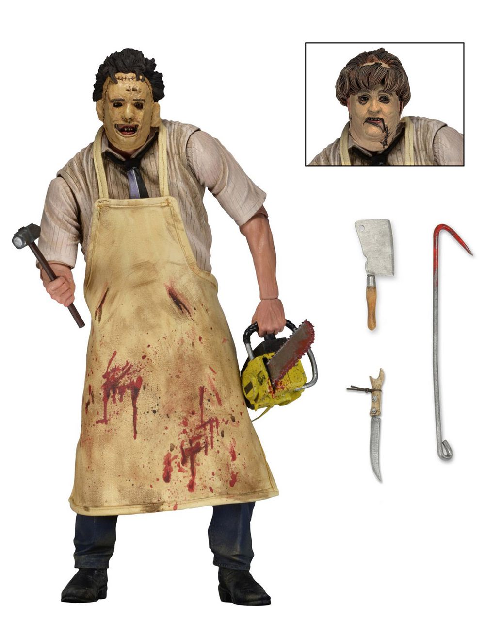 Ultimate Leatherface Actionfigur von NECA mit Zubehör