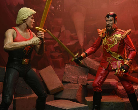 flash gordon final battle 18cm actionfigur mit waffe von neca