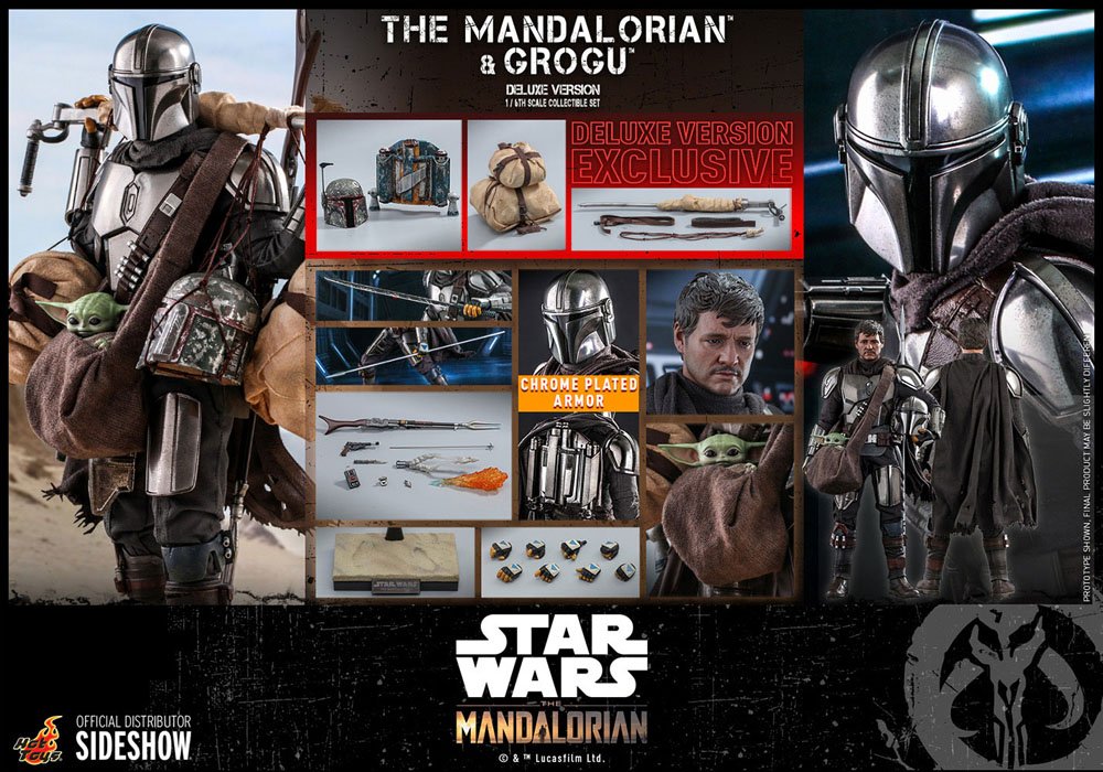 The Mandalorian & Grogu Deluxe Version TMS052 Star Wars 1/6 Actionfigur