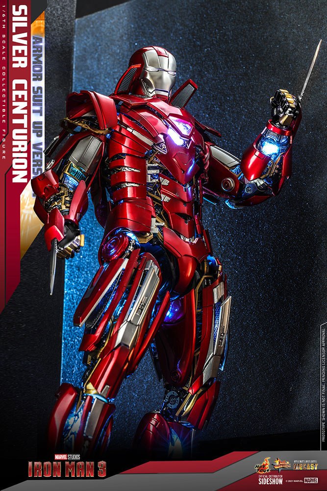 Iron Man 3 Silver Centurion Diecast MMS618 D43 1/6 Actionfigur