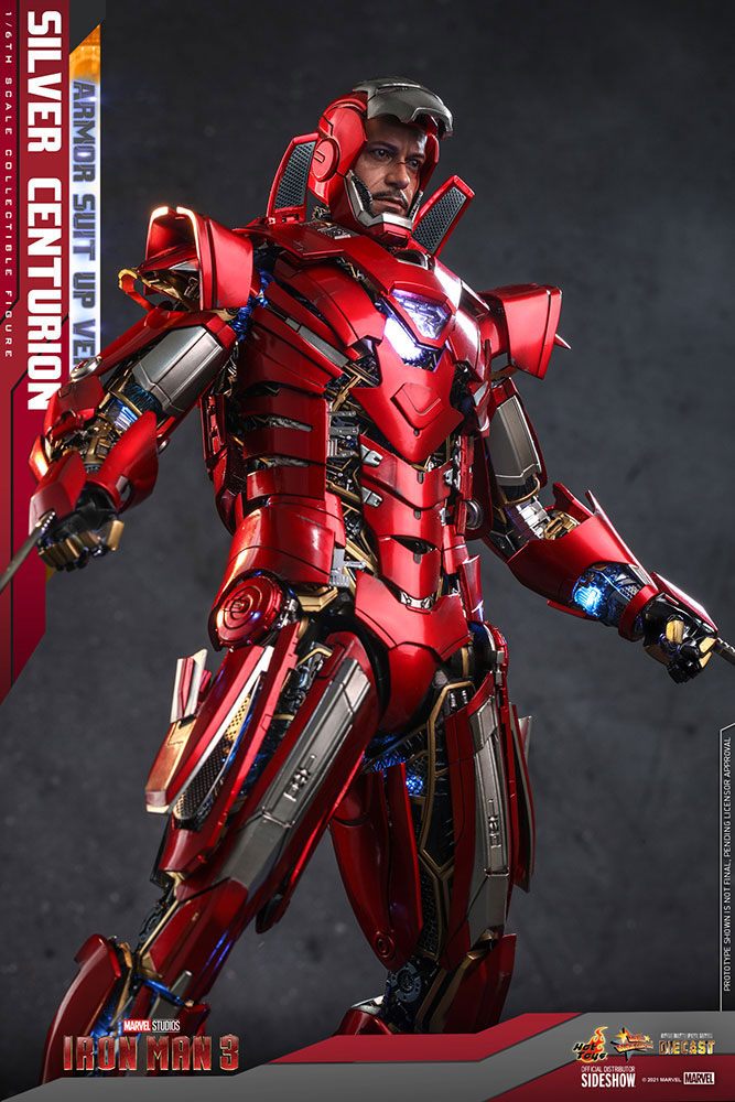 Iron Man 3 Silver Centurion Diecast MMS618 D43 1/6 Actionfigur