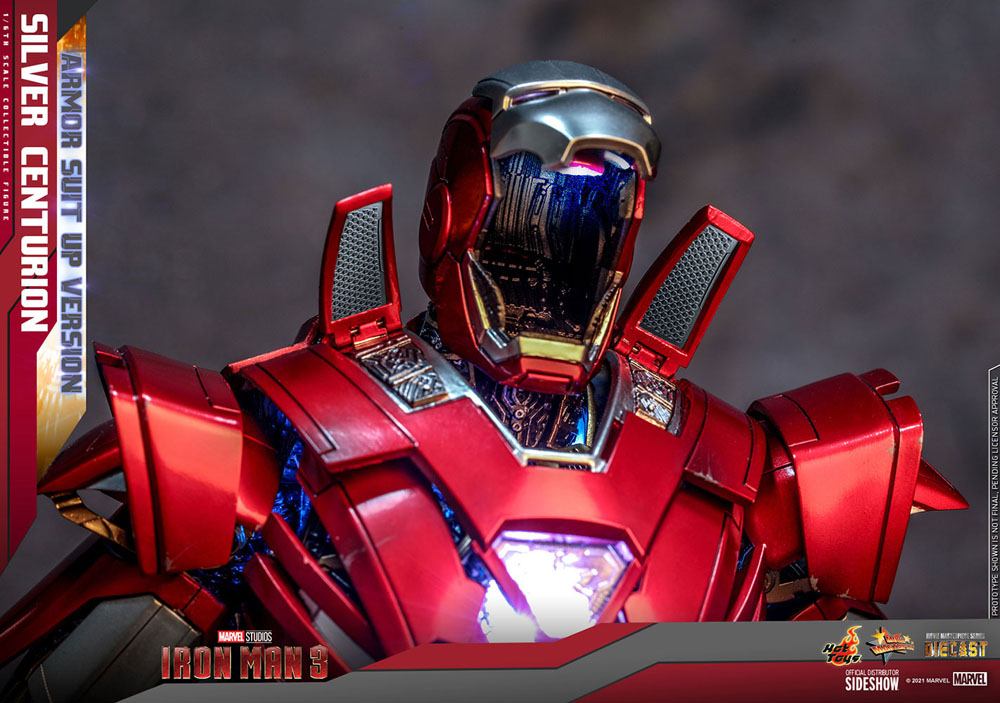 Iron Man 3 Silver Centurion Diecast MMS618 D43 1/6 Actionfigur